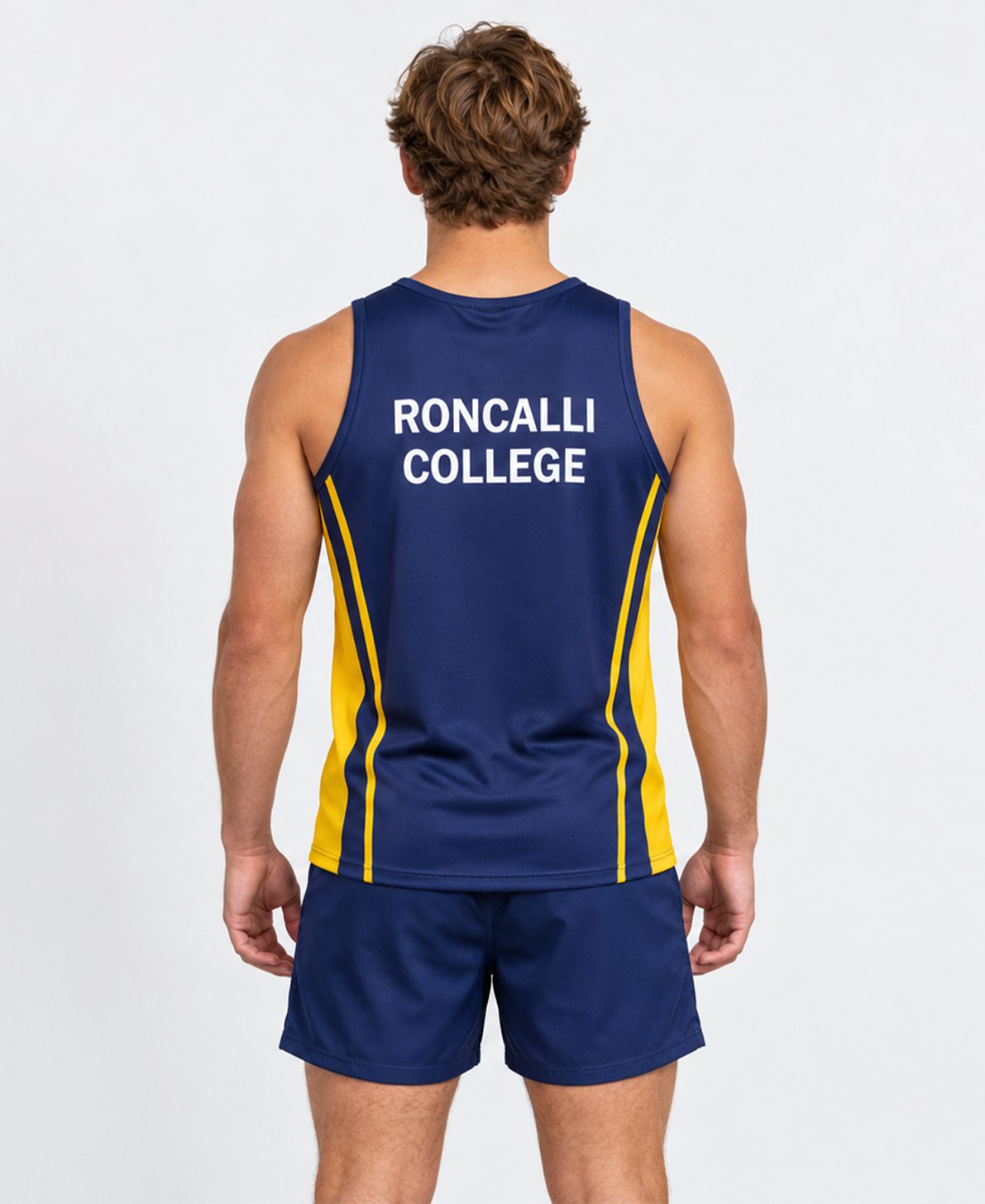 Unisex Athletic Singlet & Shorts Back