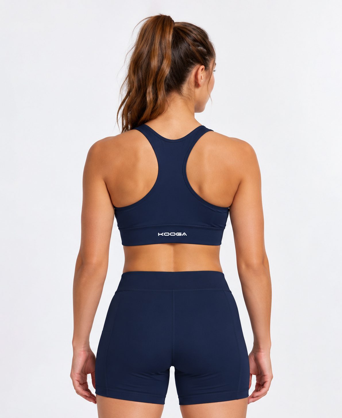 Women Athletic Crop Top & Tights Back