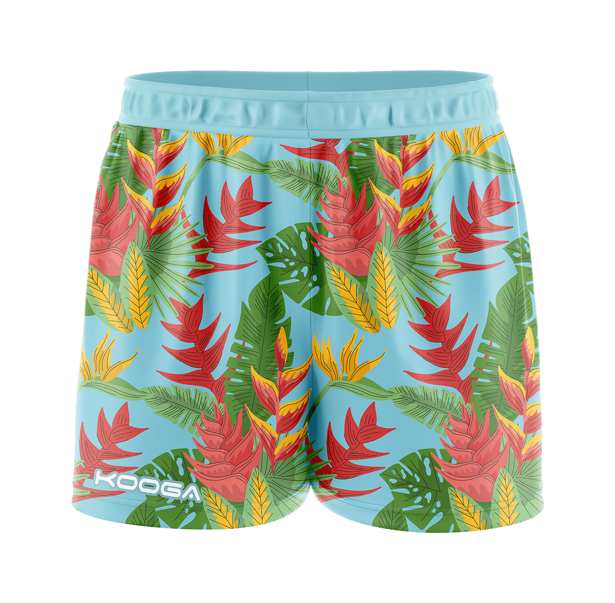 Tropical-themed shorts with a vibrant design