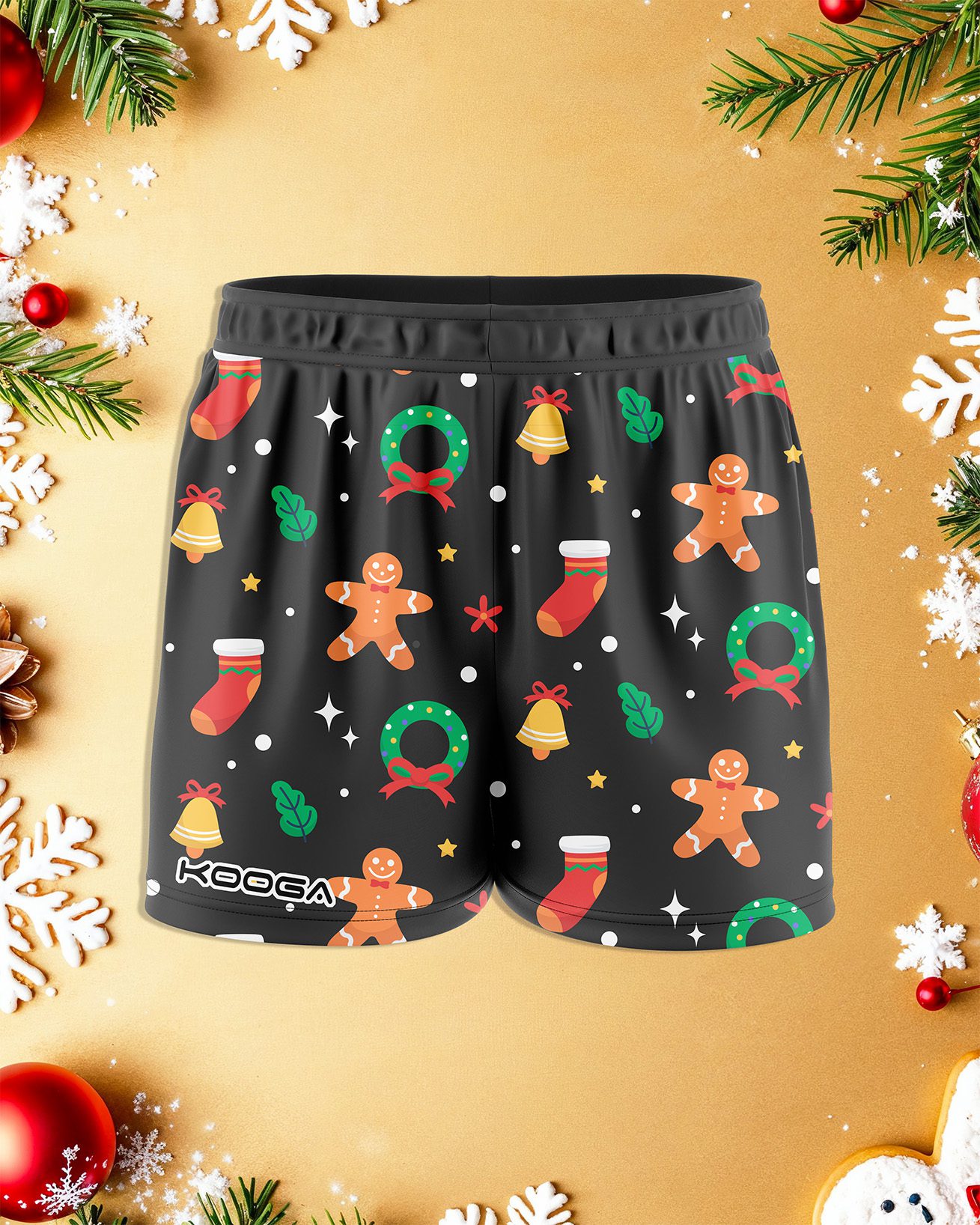 Black Christmas Shorts