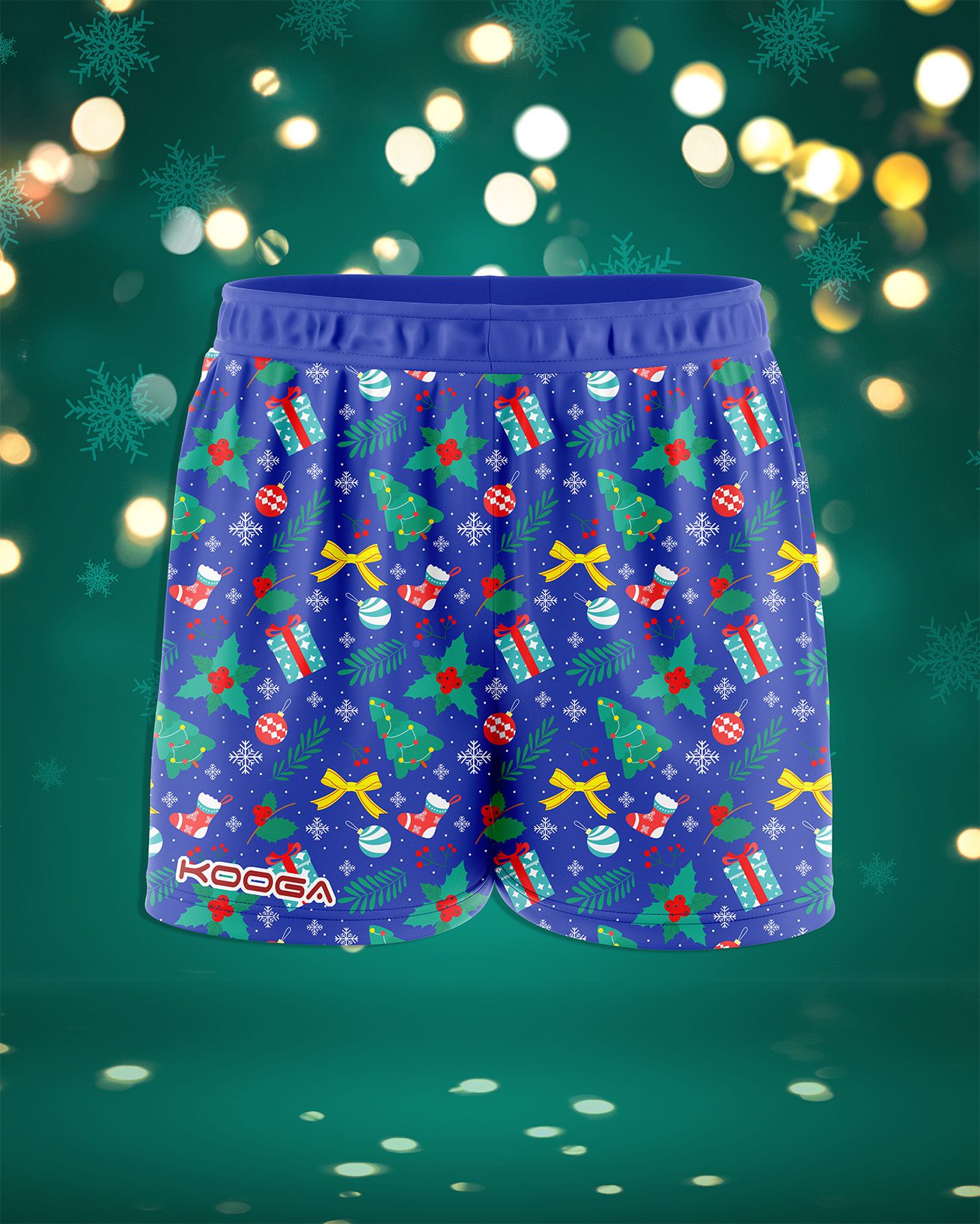 Blue Christmas Shorts