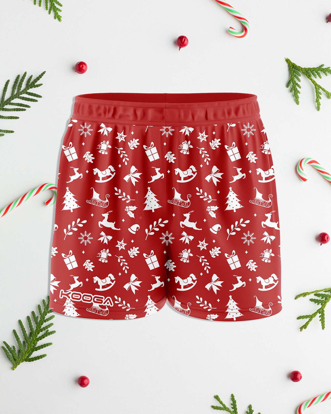Red Christmas Shorts