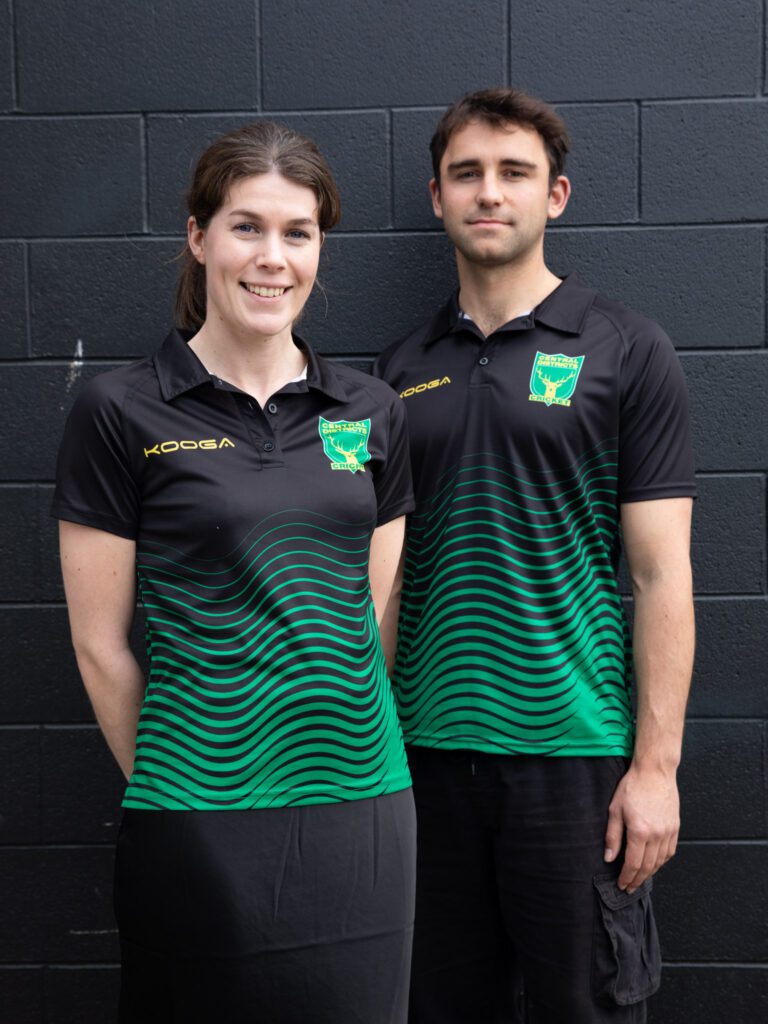 Custom teamwear for sports clubs featuring vibrant sublimated designs.